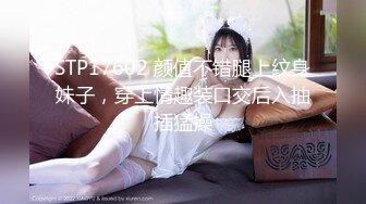 STP17602 颜值不错腿上纹身妹子，穿上情趣装口交后入抽插猛操