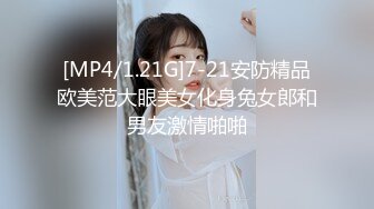 [MP4/1.21G]7-21安防精品欧美范大眼美女化身兔女郎和男友激情啪啪